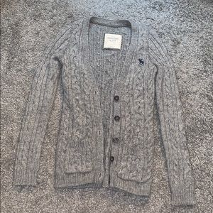 Abercrombie and Fitch Heather Gray Caridgan
